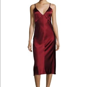 Helmut Lang Red Slip Dress